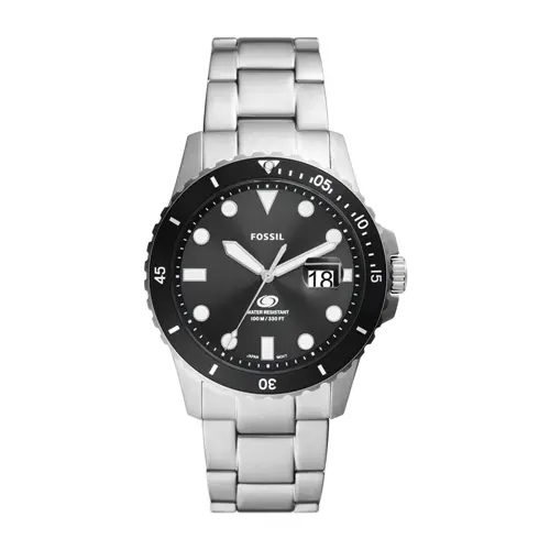 Reloj de cuarzo blue dive para hombre en acero inoxidable