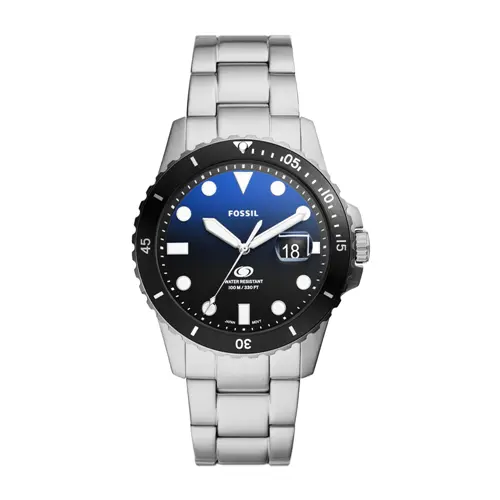 Reloj blue dive de hombre con esfera azul, acero inoxidable