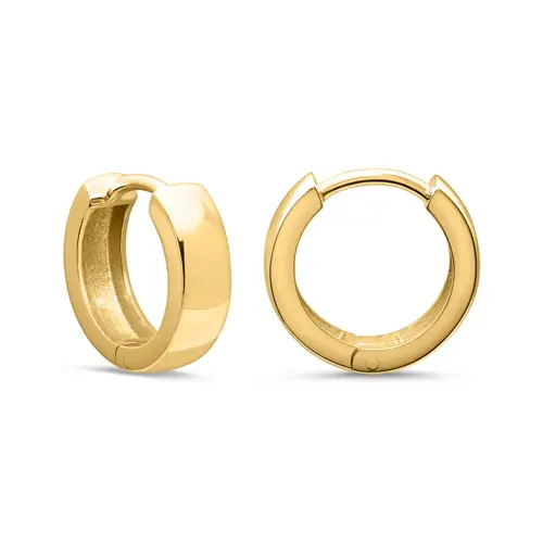 Classic hoops in 8ct yellow gold