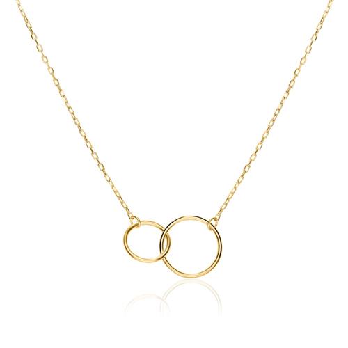 Halskette Kreise für Damen aus 375er Gold