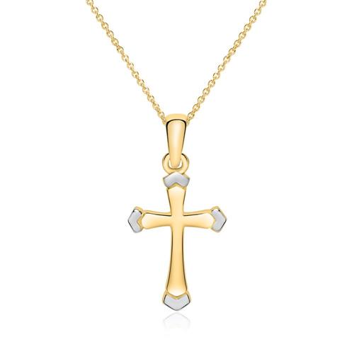 Necklace cross in 9-carat gold