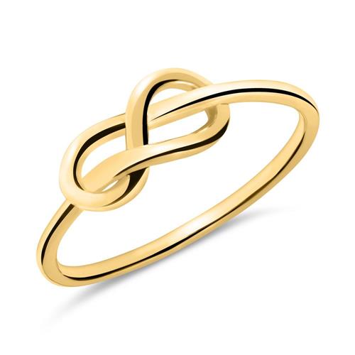 9K gold ring with sign of infinity