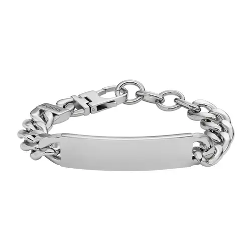 Drew stainless steel bracelet for men, engravable