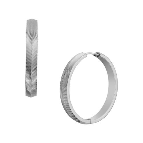 Harlow hoop earrings in stainless steel for women