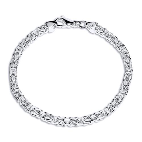 Unique Sterling Silver Bracelet: King Bracelet Silver 2mm KA0020