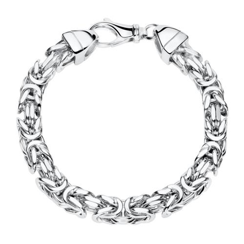 Bracelet with king chain links, 925 silver, 7 mm