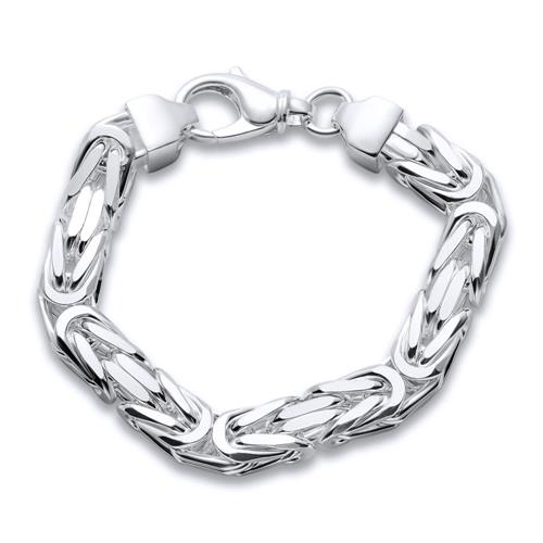 925 Silberarmband: Königsarmband Silber 10mm