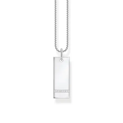 925 sterling zilveren graveerbaar id label ketting voor dames