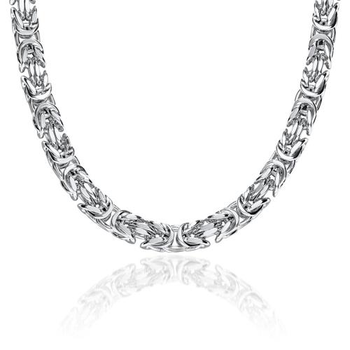 Gents byzantine chain from 925er silver, 7,0 mm