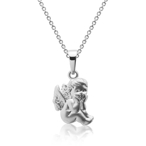 Necklace for children angel sterling silver