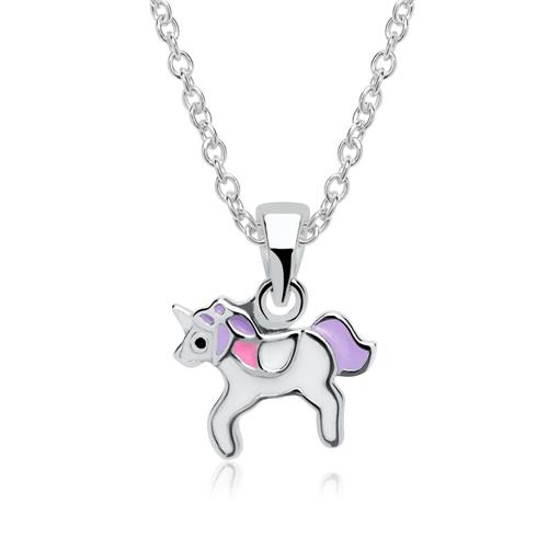 Cadena unicornio para niños de plata 925