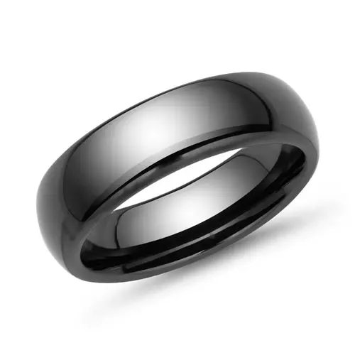 High quality scratch resistant black ceramic ring