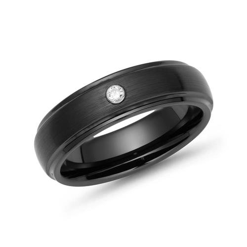 Exclusive black ceramic ring scratch-resistant