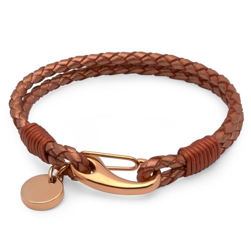 Copper vintage leather bracelet