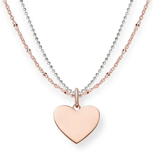 Necklace engravable heart