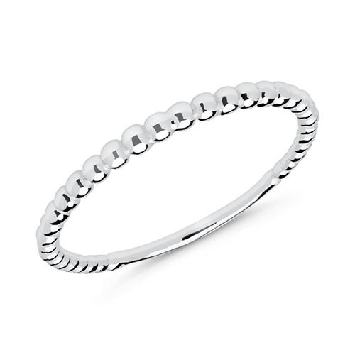 Ring in sterling silver with dot design