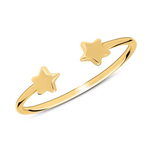 Starring ring in gold-plated 925 silver