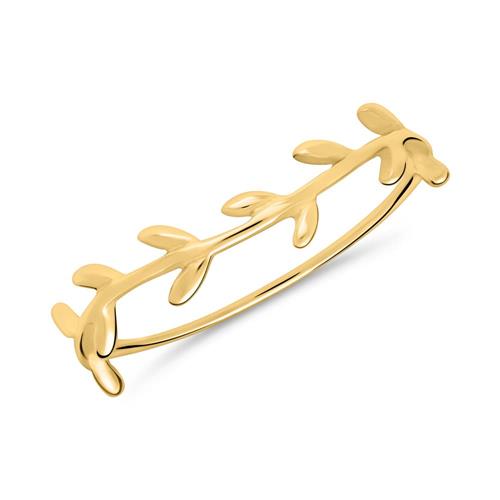 Ring leaf tendril of gold-plated 925 silver