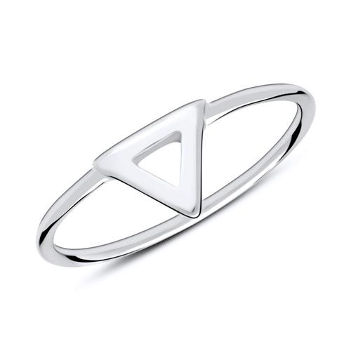 Ring triangle made of 925 sterling silver
