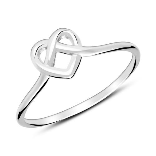 Ring heart in sterling silver