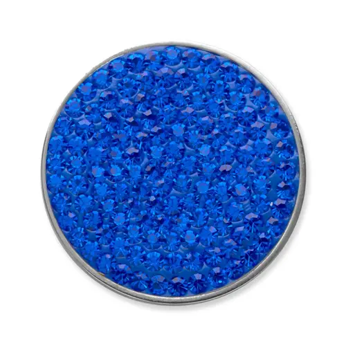 Coin for coin pendant sapphire blue