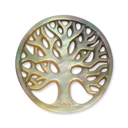 Moneda para colgante motivo &#xE1;rbol oscuro