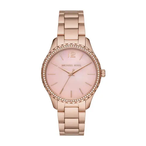Reloj layton de acero inoxidable para mujer, rosado