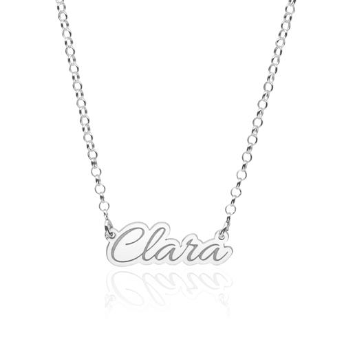 925 silver chain with naME or term selectable