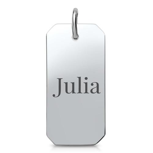 Stainless steel pendant dog tag