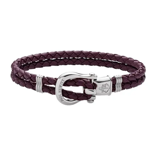Berry phinity leather bracelet