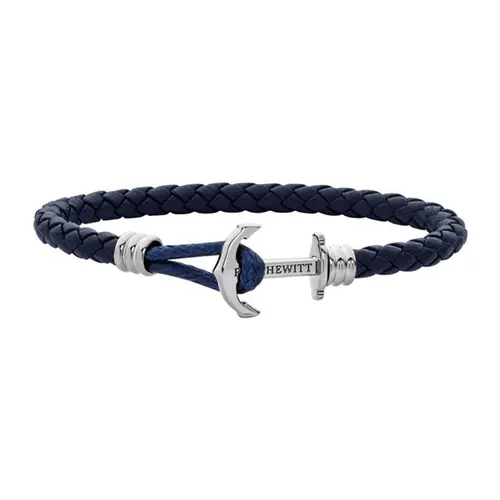 Pulsera phrep lite de cuero azul oscuro