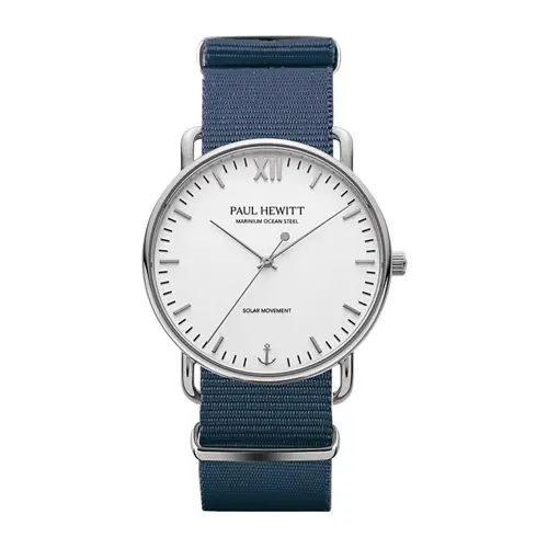 Sailor watch with blue strap