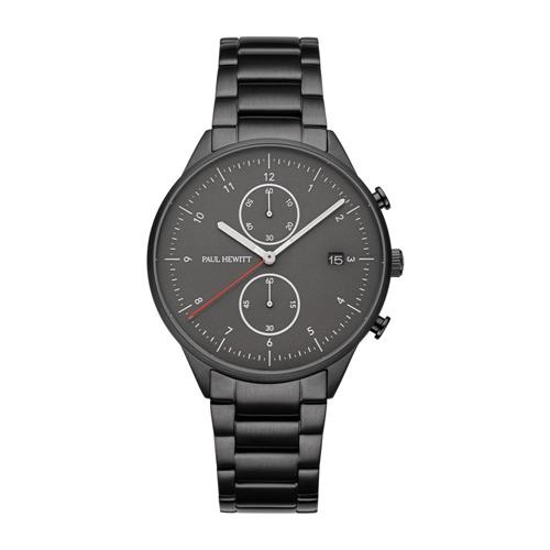 Chrono II black stainless steel men&#x27;s watch