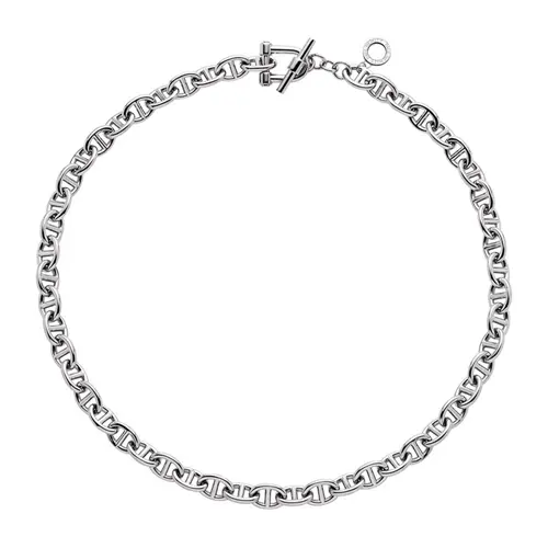 Anchor t-chain necklace for ladies in stainless steel