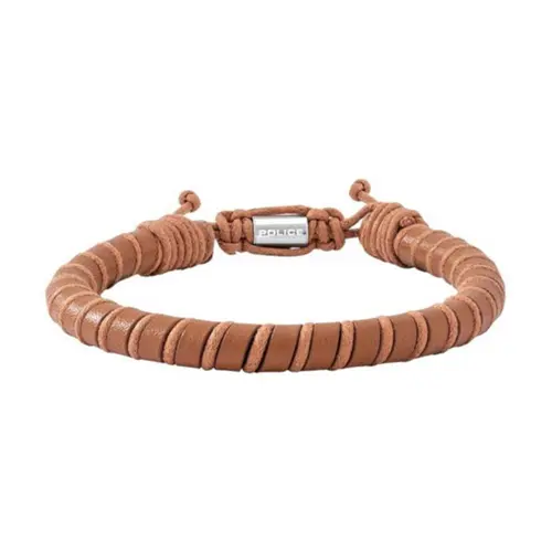 Bracelet siem for men in brown leather
