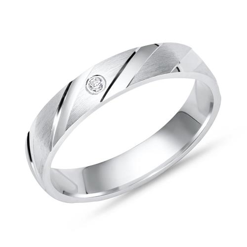 Exklusiver Ring 925 Silber mit Zirkonia 4mm