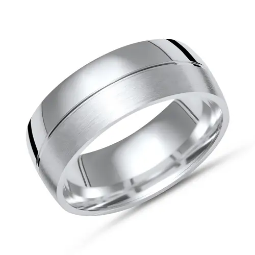 Exclusieve zilveren ring 925 zilver in 8mm