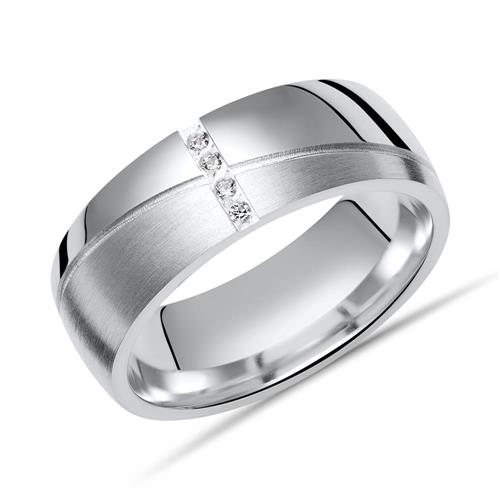 Ring sterling silver with zirconia 6,5mm