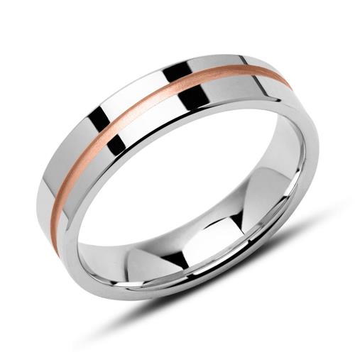 Ring voor mannen in 925 sterling zilver rosé