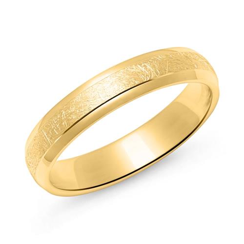 Wedding ring set in gold-plated sterling silver