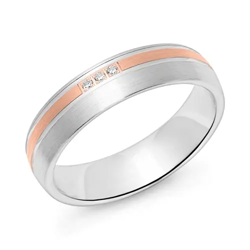 Ring for ladies in 925 silver, rosé