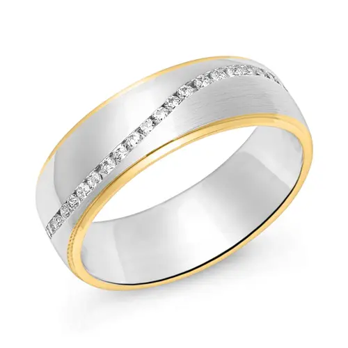 Zirconia set Women's ring made of 925 silver, gold plated