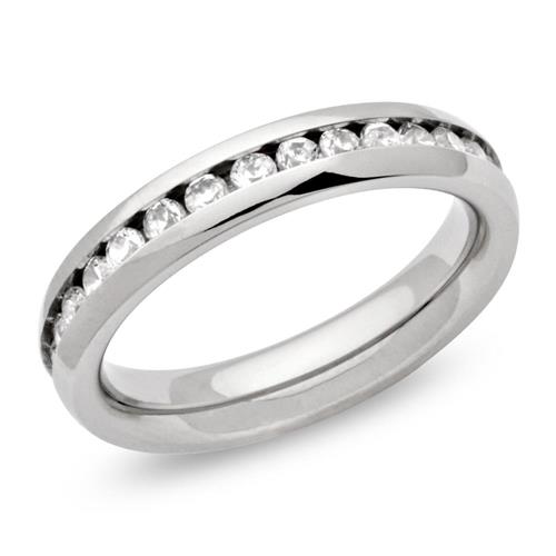Ring stainless steel zirconia engraving possible