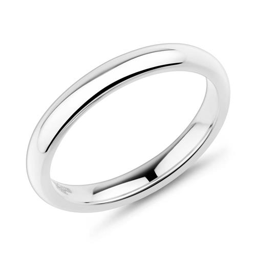 Ring stainless steel convex 3mm wide