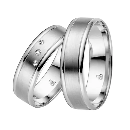 White gold wedding rings 6mm