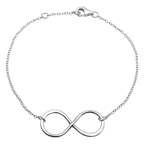 Pulsera de plata de alta calidad infinity sign