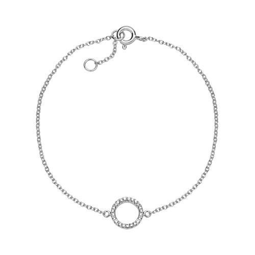 Bracelet sterling silver with zirconia