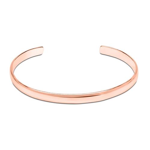 Rose gold-plated sterling silver bracelet