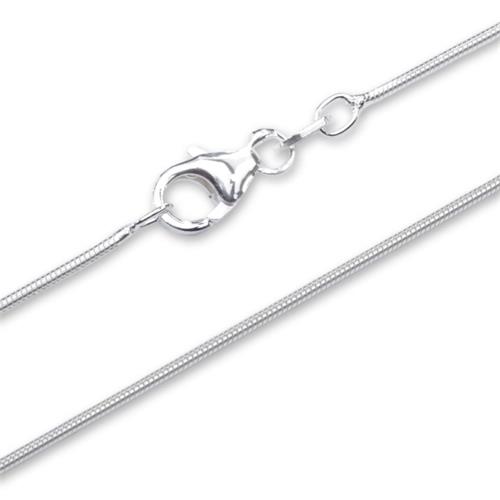 Sterling silver chain: Snake chain silver 0,8mm