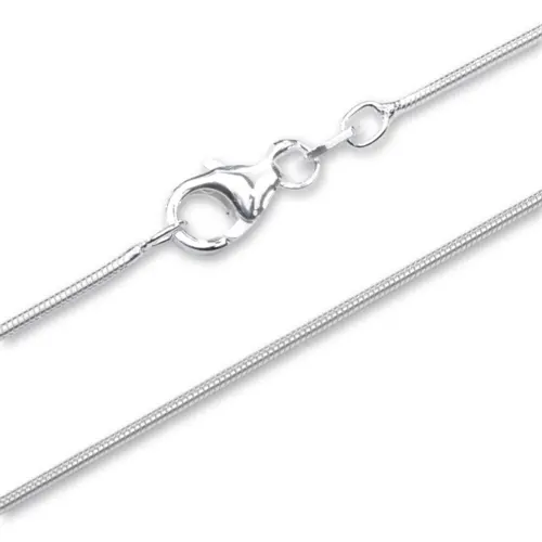 Sterling silver chain: Snake chain silver 1,0mm